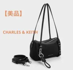【美品】CHARLES & KEITH ミニレヴィー ショルダーバッグ 袋付き