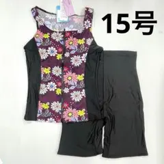 新品64160 15号LLビーチフラワー レディースフィットネス水着スイムウエア