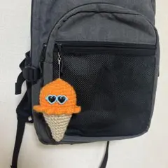 ハンドメイド あみぐるみ アイスクリーム キーホルダー