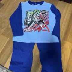 110サイズ キャラクター パジャマ 青/ネイビー