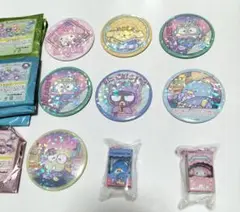 サンリオピューロランドネオナツマツリⅡ 缶バッジ等セット　中古