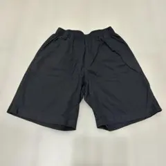 GU 黒いハーフパンツ ゴムウエスト 140
