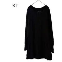 KT KIYOKO TAKASE 長袖ニットセーター　毛シンプルチュニック