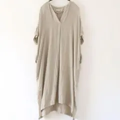 evam eva ウォーターリネンロングベスト M 2024aw ベージュ - メルカリ
