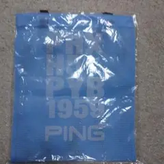 PING ノベルティ メッシュバッグ 青