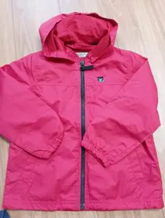 ダブルB 赤いフード付きジャケット 110