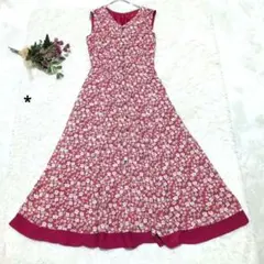 新品タグ付き アプワイザー チェリープリントカシュクール ワンピース