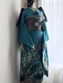 綺麗ブルー　振袖　フルセット