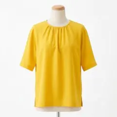【美品】Ballsey イエロー 五分袖 カットソー ブラウス