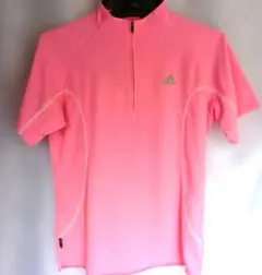 adidas Clima365 ピンク ハーフジップ M