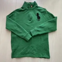 Polo by Ralph Lauren グリーンハーフジップトレーナー M