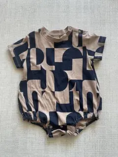 mignon ロンパース ネイビー　海外子供服風　オーガニックズー風　70のサムネイル