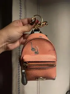 COACH ミニリュック型 バッグチャーム サングラス柄