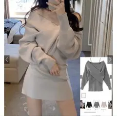 GRL ニットワンピース