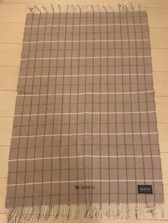BURBERRYウールチェックストール 膝掛け チェック柄70x180cm