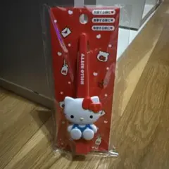 ハローキティ　ロングヘアクリップ　サンリオ　髪どめ　アップ　キティちゃん