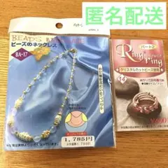 TOHO ビーズキット　ビーズのネックレス　リング　2点セット　クリスタル