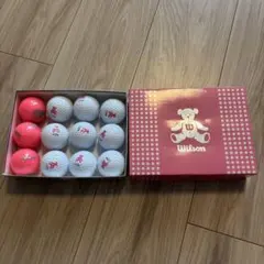 Wilson ゴルフボール テディベア 12個入り(中古)のサムネイル