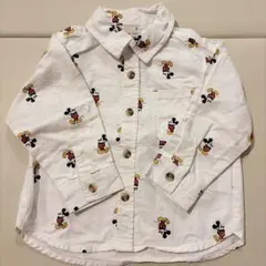 プティマイン　ミッキーマウス　シャツ　総柄　★美品★
