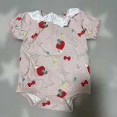 ハローキティはらぺこあおむし ロンパース 70サイズ ピンク