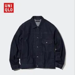 【UNIQLO】ユニクロ　デニムジャケット　1st 濃紺　S
