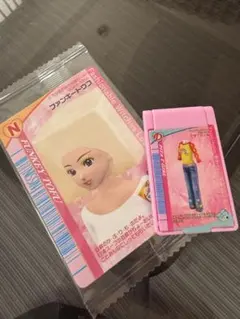 ラブベリ ファンキートウフステッカー カード型ミラー