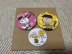 【値下げ】スヌーピー チャーリーブラウン 缶バッジ 3種セット♡【新品】