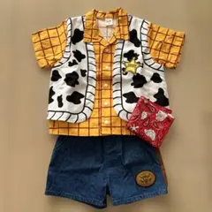 ディズニー　トイストーリー　コスプレ　ウッディ風コスチューム 100cm