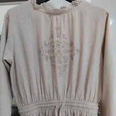 ☆最終お値下げ☆サマンサモスモスSM2 刺繍 レース襟ワンピース