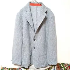 Y. メンズL スウェット テーラードジャケット キルティング カジュアル 上着