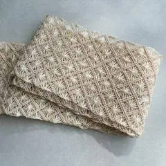 N311 裂織半幅帯　蔵出し　素材不明　昭和レトロ　古布　手織物　南部裂織 dc039d10faf90d1cccee8dc89cf220