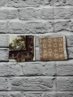 美品　CELINE　セリーヌ　ハンカチ2枚セット　ｗ1026-0113-②-⑩