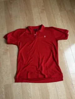 ラルフローレンポロシャツ赤