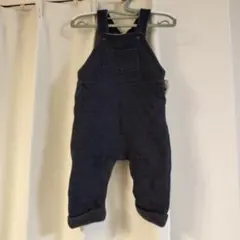 プチバトー　オーバーオール　サロペット　キルティング　12m/74㎝