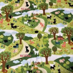 PUSH PIN×KOKKA Eau de Mer動物　猫ハリネズミ入学入園準備