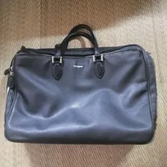 Samsonite ブラックレザー ビジネスバッグ