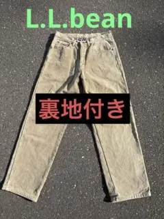80-90’s L.L.Bean 裏地付きワークパンツ メキシコ製　チェック柄のサムネイル