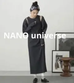 NANO universe ノースリーブ ロング ワンピース