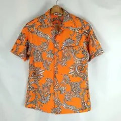 Holo-Holo　アロハシャツ　ヴィンテージ　HAWAII　オレンジB5733のサムネイル