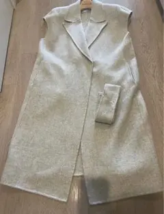 ZARAグレー ウール混　ジレ