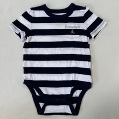 値下げしました！ baby GAP ストライプロンパース 18-24ヶ月