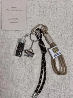 じゃらじゃらキーホルダー　バッグチャーム　キーチャーム　コーヒー豆