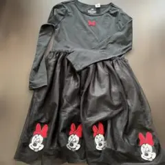 H&M ミニーマウス ワンピース 長袖 6X/7