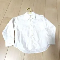 キッズ　シャツ　長袖　フォーマル　白　綿100%　日本製　白シャツ　セレモニー
