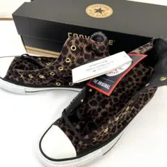 ち*こ様 値下‼️未使用保管品　コンバース　オールスター　HIレオパード　25c