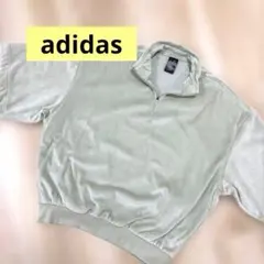adidas アディダス バスケットボールベロア 1/2ジップスウェットMのサムネイル