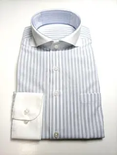 ノーアイロンシャツ M39-84 新品 スナップダウン ストレッチ ニットシャツ