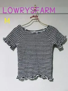 未使用 LOWRYSFARMローリーズファームボーダー 半袖Tシャツ