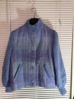 Oatmeal Design モヘア混 チェックジャケット アイルランド製 希少