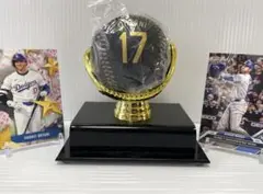 大谷翔平 50/50 記念ボール ブラック&Toppsカードセット